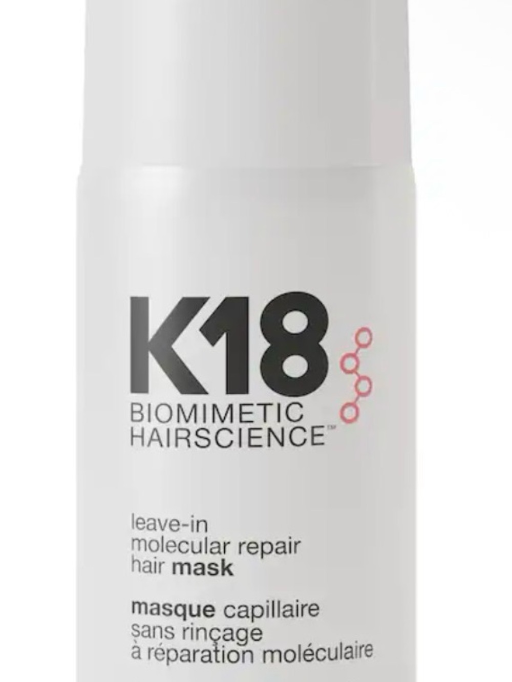 K18 Biommimetic Hairscience Leave-In Molecular Repair Hair Mask - White